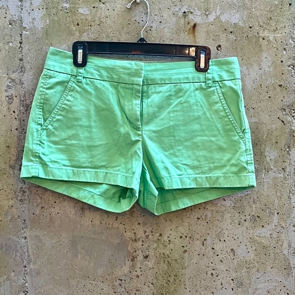 J. Crew Chino Shorts, Aqua Green, Size 6 - Picture 3 of 7